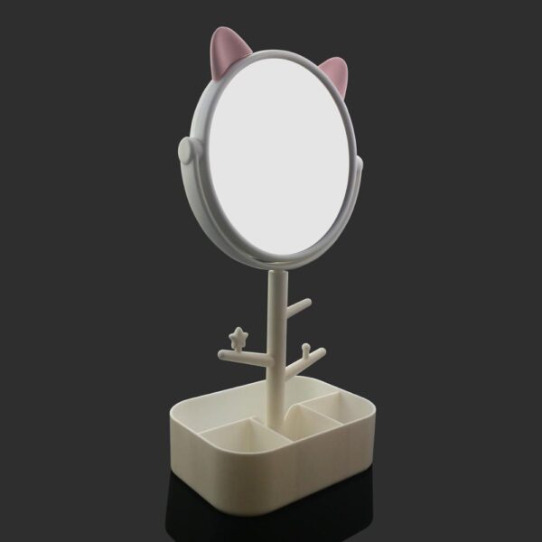 Espejo de orejas de gato con luces led regalo para niña