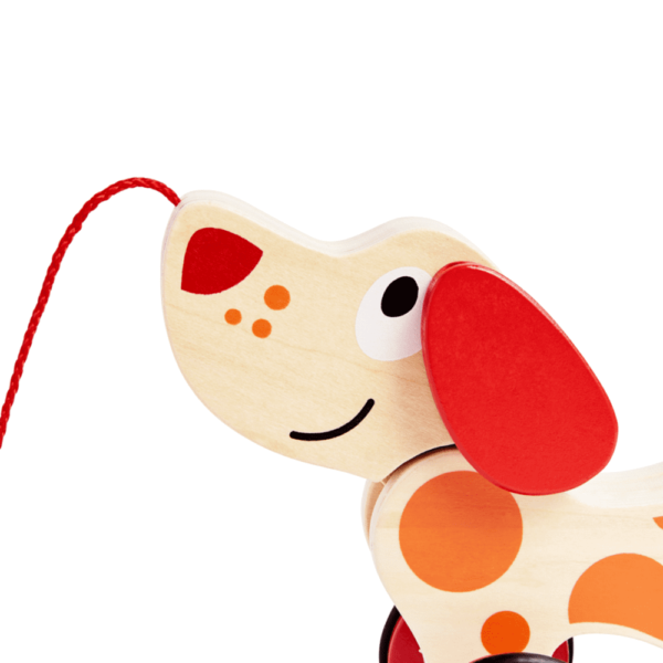 Cabeza del Perrito Pepe juguete de madera para regalar a bebés
