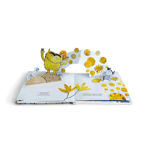 El monstruo de colores en pop-up