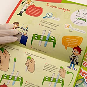 Manual de instrucciones ilustrado para hacer experimentos con niños
