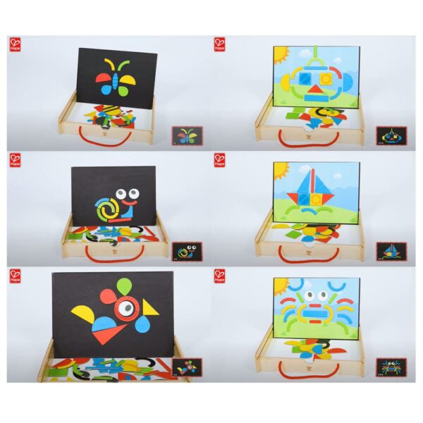 Opciones de juego del maletín magnético de artista Hape