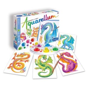 Aquarellum dragones para colorear