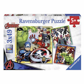 Puzzle para niños superhéroes Avengers