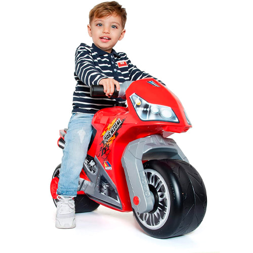 Moto correpasillos roja para niños