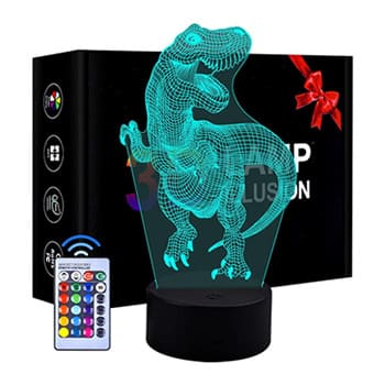 Lámpara LED dinosaurio regalo niño 6 años