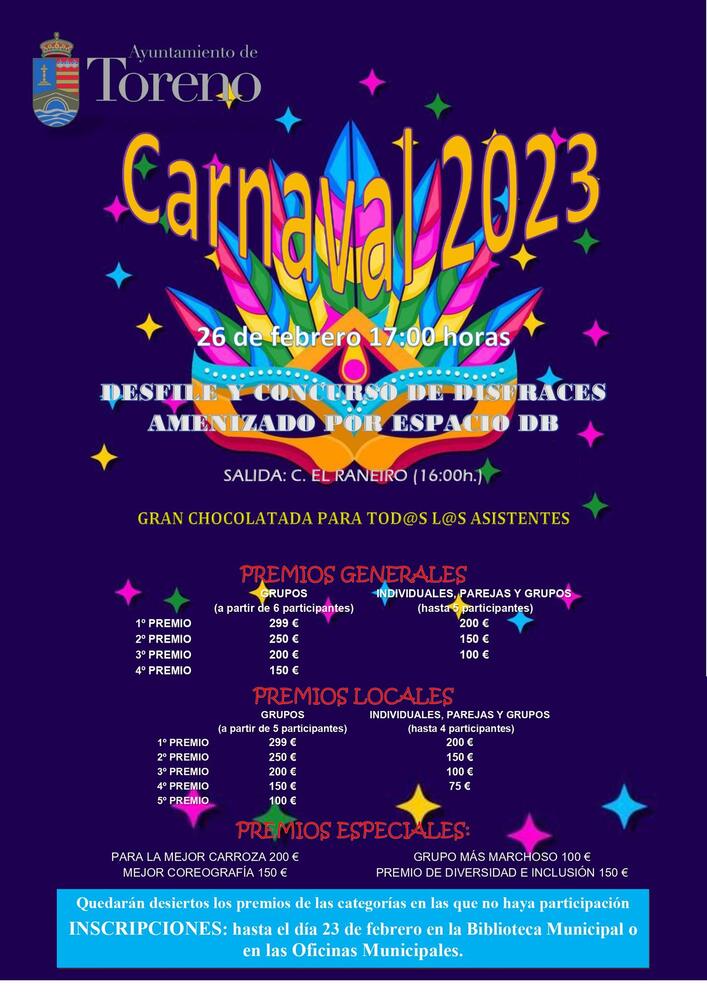 Concurso de disfraces de Carnaval en Toreno 2023