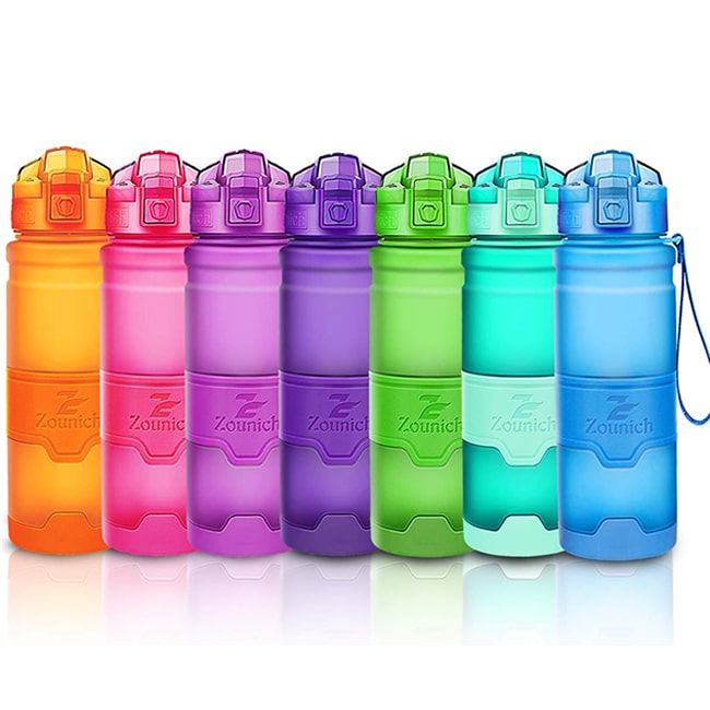 Botellas de plástico reutilizables