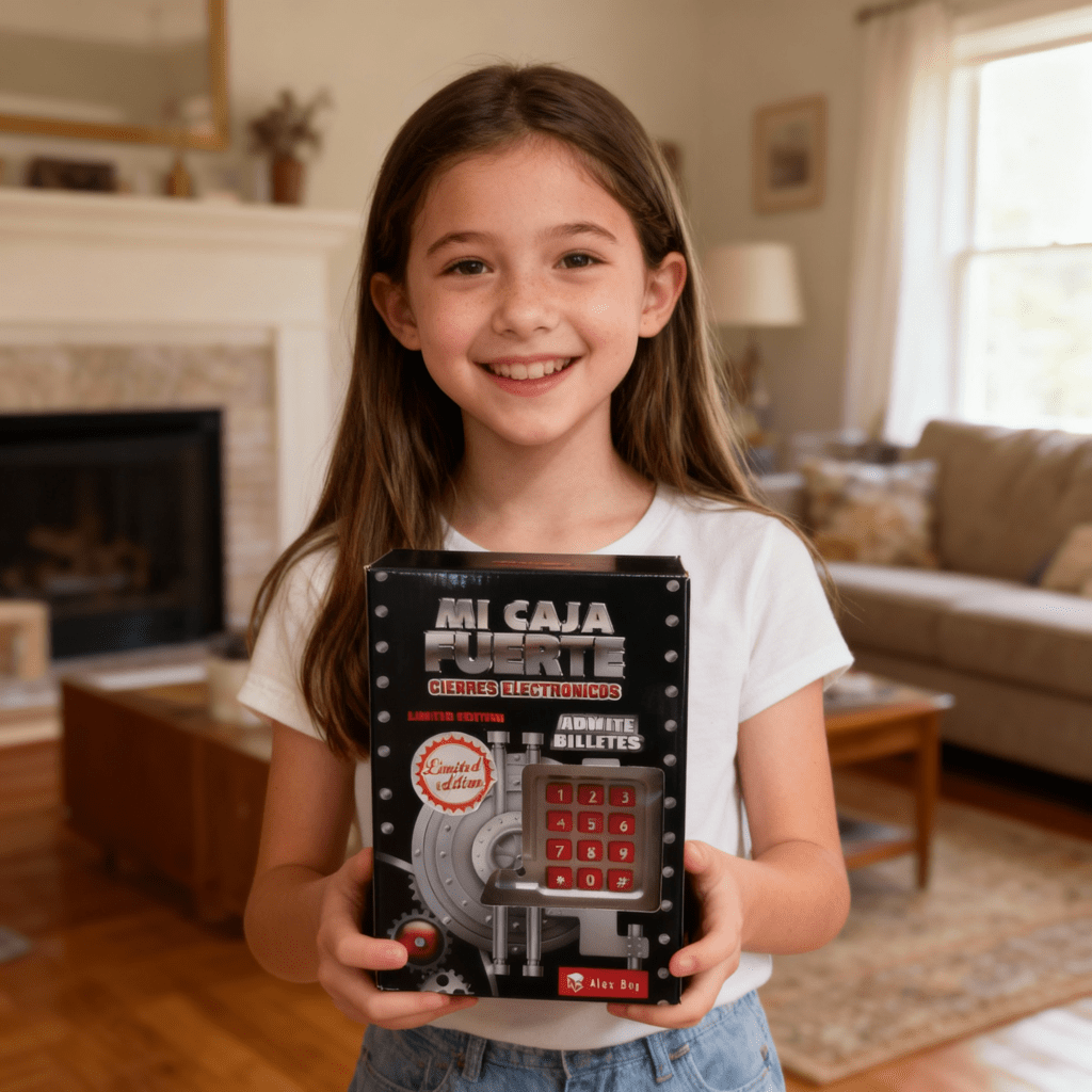 Hucha con contraseña para niña