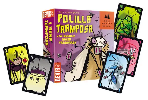 Caja del juego de cartas Polilla Tramposa de Devir
